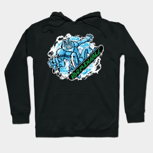 Abominable Snowman Snowboarder Hoodie